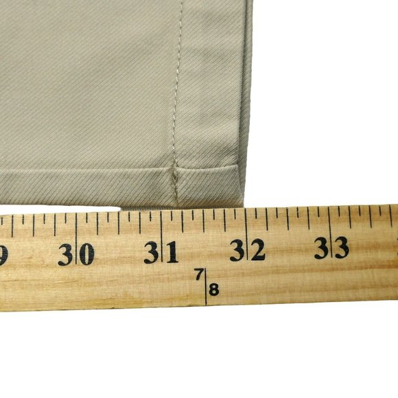 Perk Pants Mens 42 x 32 Light Khaki Beige Feel Good Chinos Slim Fit Stretch NWT - Picture 8 of 8